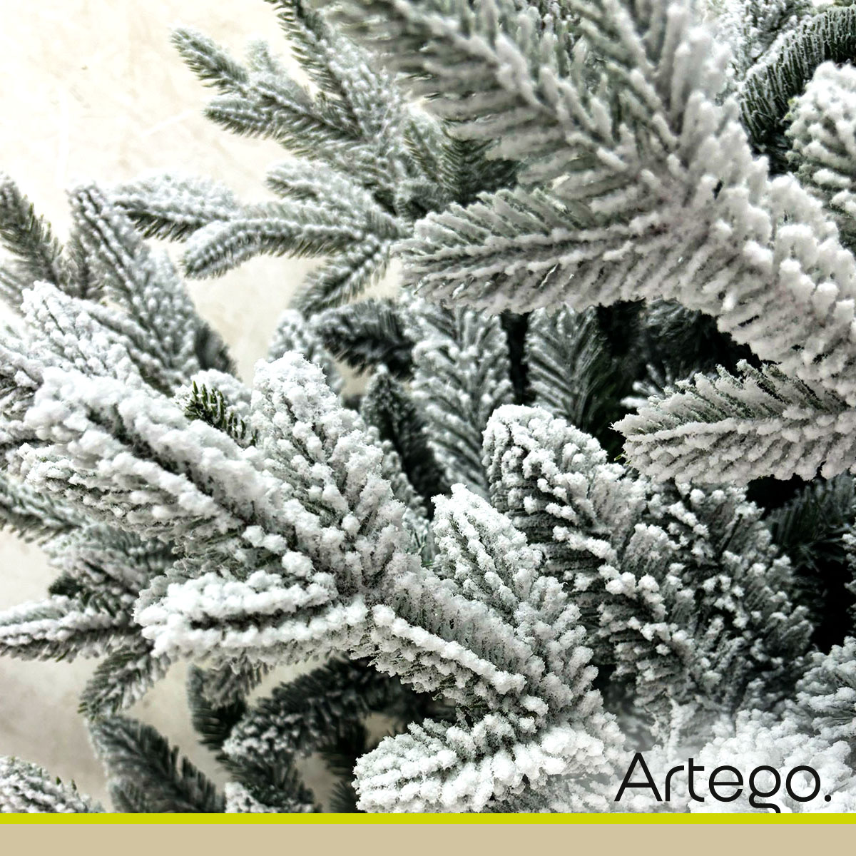 Árbol de Navidad Nevado 2.80m Premium Eastern Hemlock Artego Nieve Pino Frondoso + Maleta / Christmas Tree 2.80m Snow 