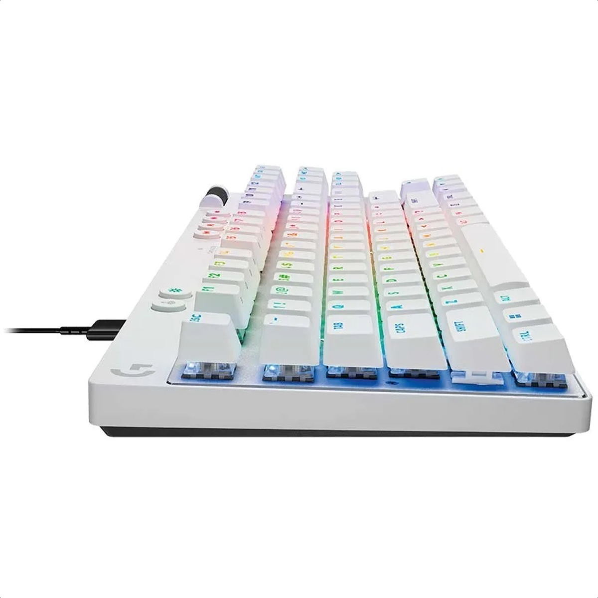 Teclado Logitech PRO X TKL RAPID RGB Alámbrico Mecánico Magnético-Analógico Gamer 920-013132