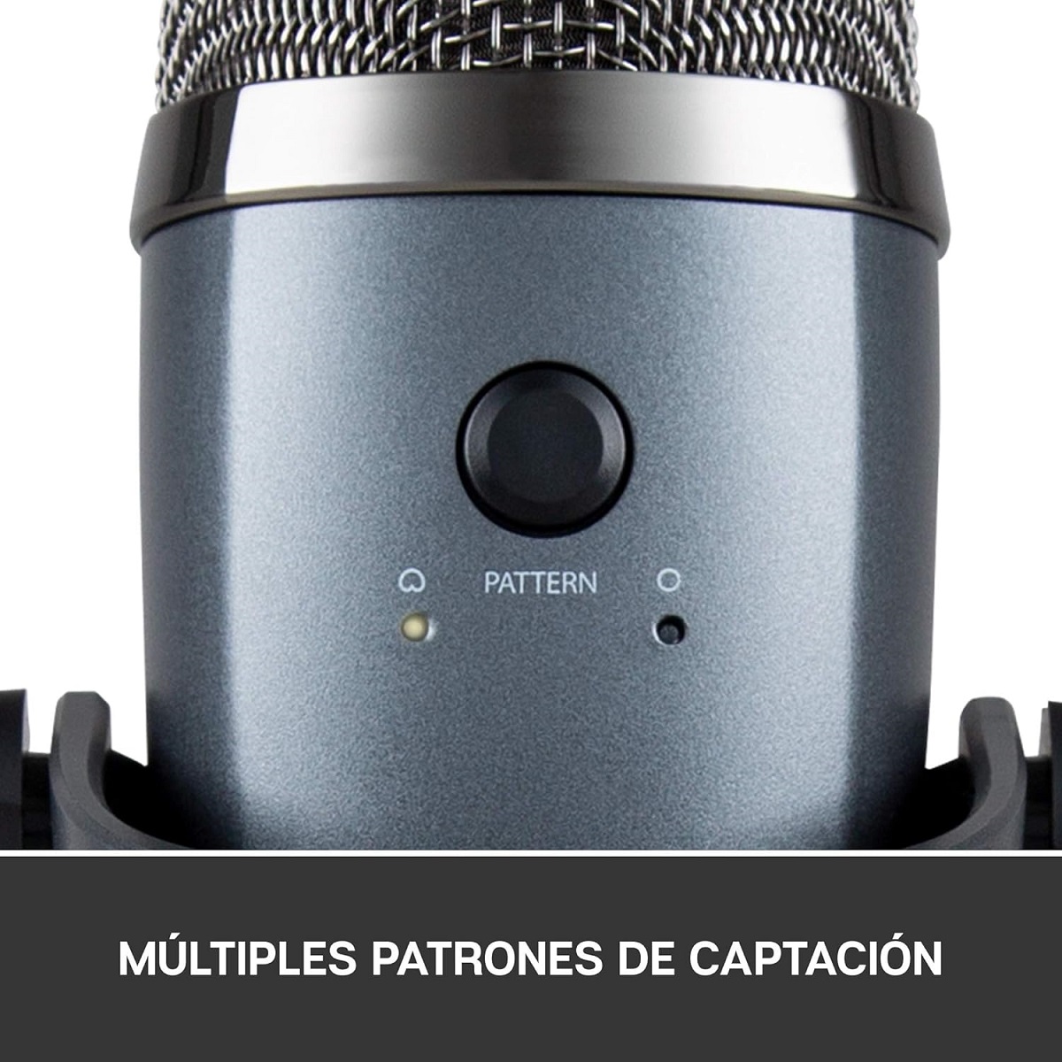Microfono Profesional Blue Yeti Nano Gris USB Premium Doble Patron Blue Vo!ce 988-000508