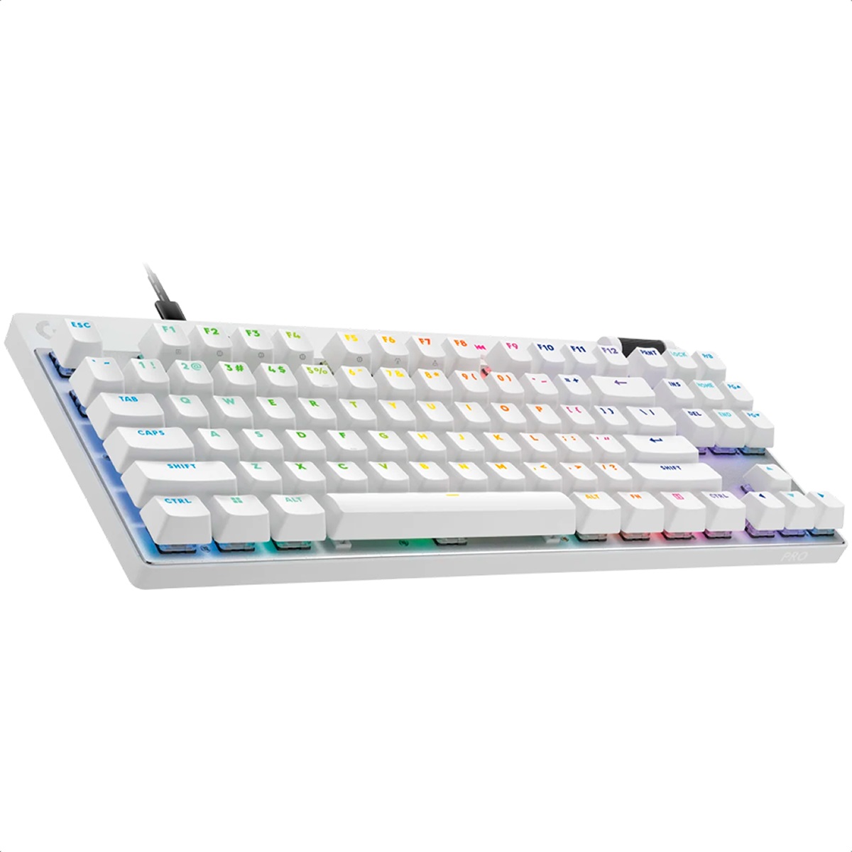 Teclado Logitech PRO X TKL RAPID RGB Alámbrico Mecánico Magnético-Analógico Gamer 920-013132