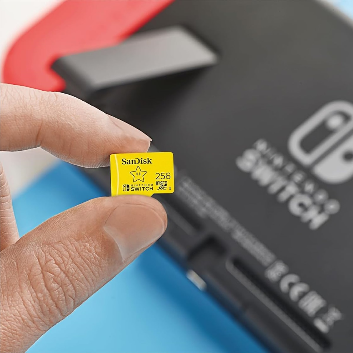 Memoria MicroSD 256GB SanDisk SDXC Clase 10 Para Nintendo Switch SDSQXAO-256G-GNCZN