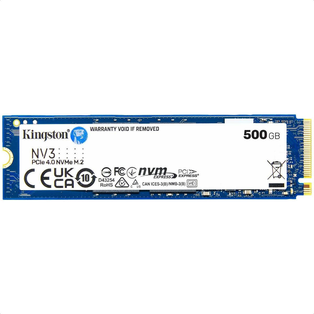 M.2 2280 SSD 500GB Kingston NV3 PCIe 4.0 NVMe SNV3S/500G