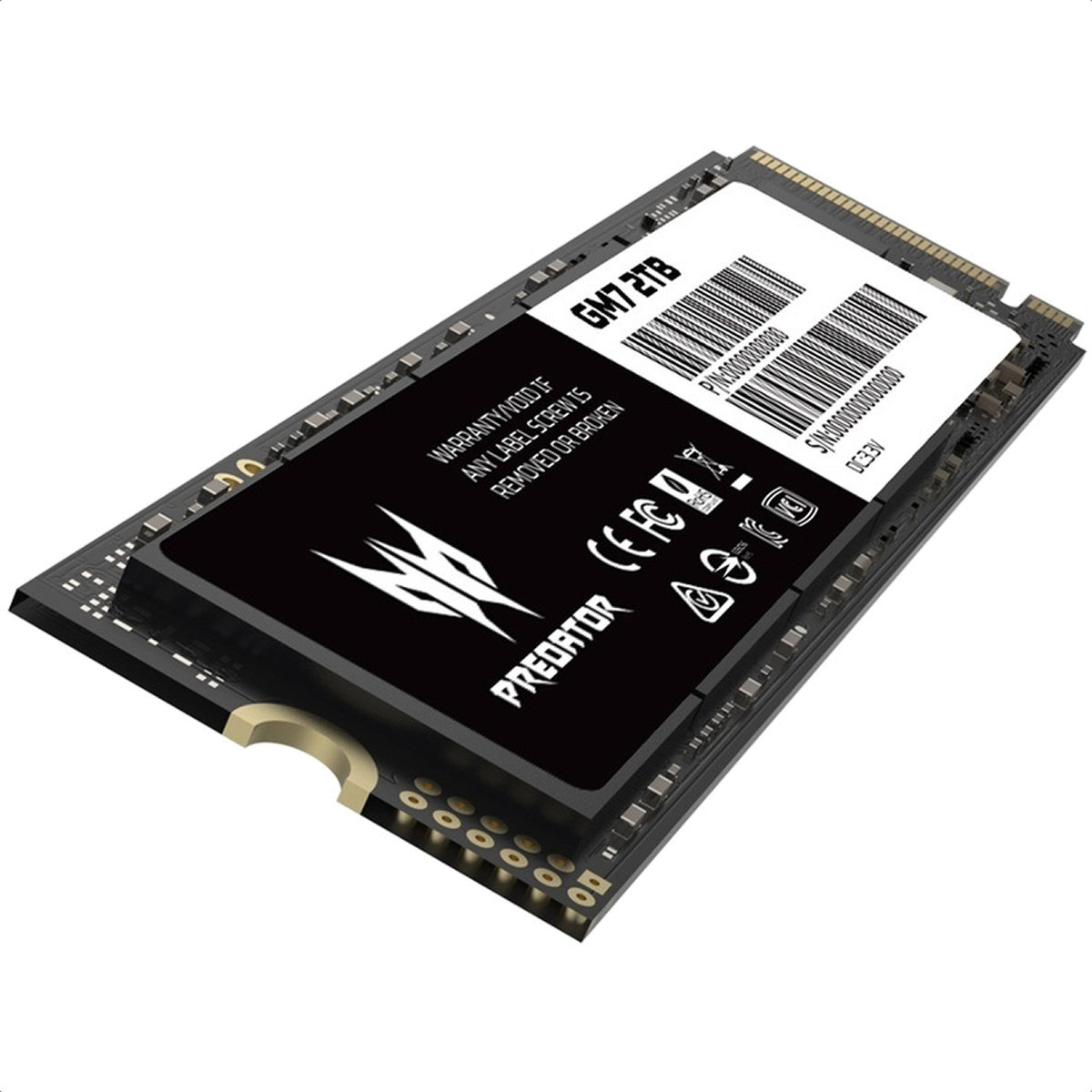 M.2 2280 SSD 2TB acer Predator GM7 PCIe 4.0 NVMe BL.9BWWR.119