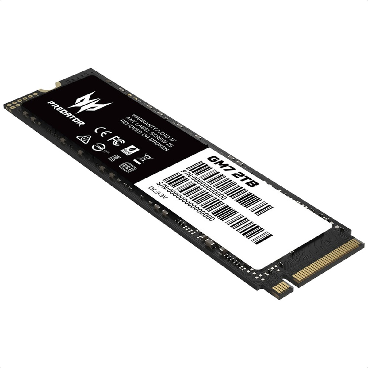 M.2 2280 SSD 2TB acer Predator GM7 PCIe 4.0 NVMe BL.9BWWR.119