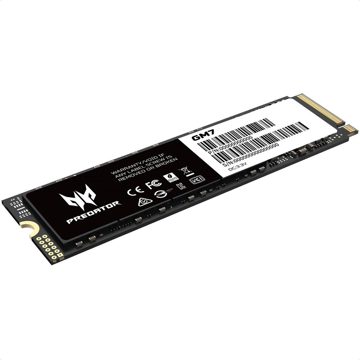 M.2 2280 SSD 2TB acer Predator GM7 PCIe 4.0 NVMe BL.9BWWR.119