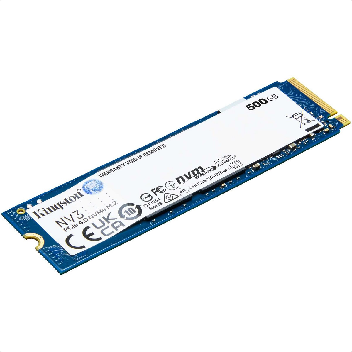 M.2 2280 SSD 500GB Kingston NV3 PCIe 4.0 NVMe SNV3S/500G