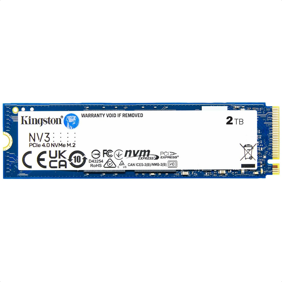 M.2 2280 SSD 2TB Kingston NV3 PCIe 4.0 NVMe SNV3S/2000G