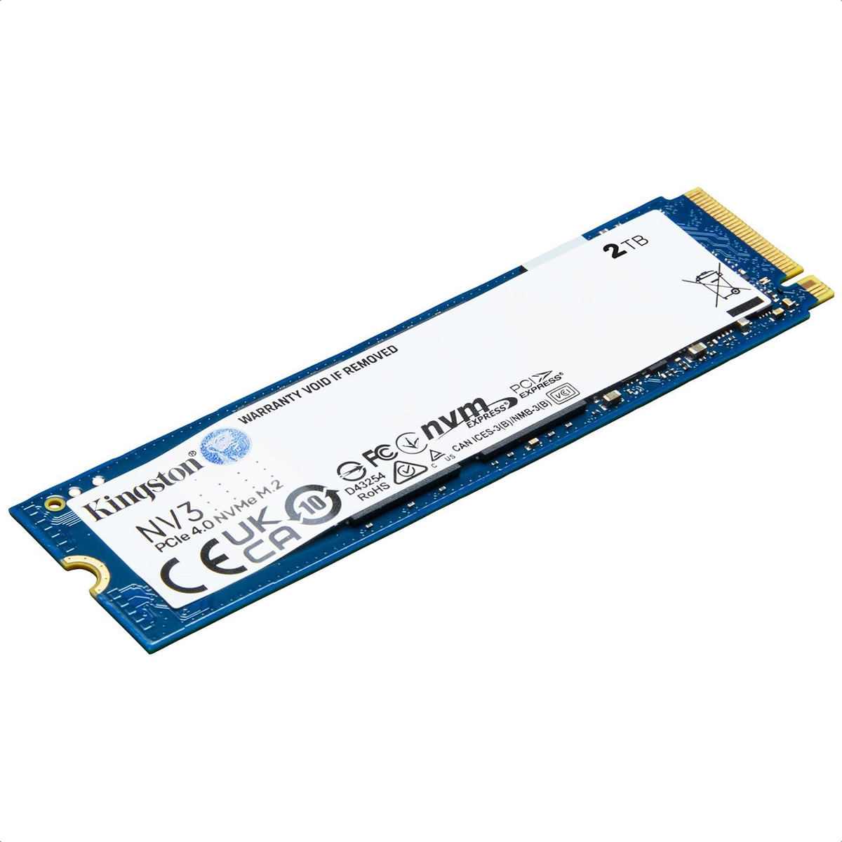 M.2 2280 SSD 2TB Kingston NV3 PCIe 4.0 NVMe SNV3S/2000G