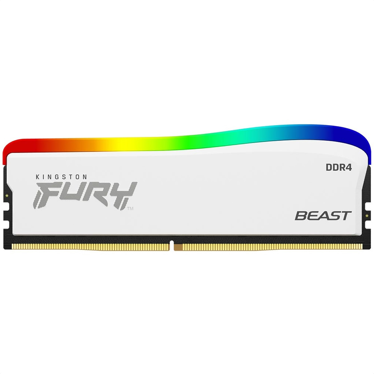 Memoria Ram DDR4 Kingston Fury Beast RGB Special Edition 3600MHz 8GB PC4-28800 Blanca KF436C17BWA/8