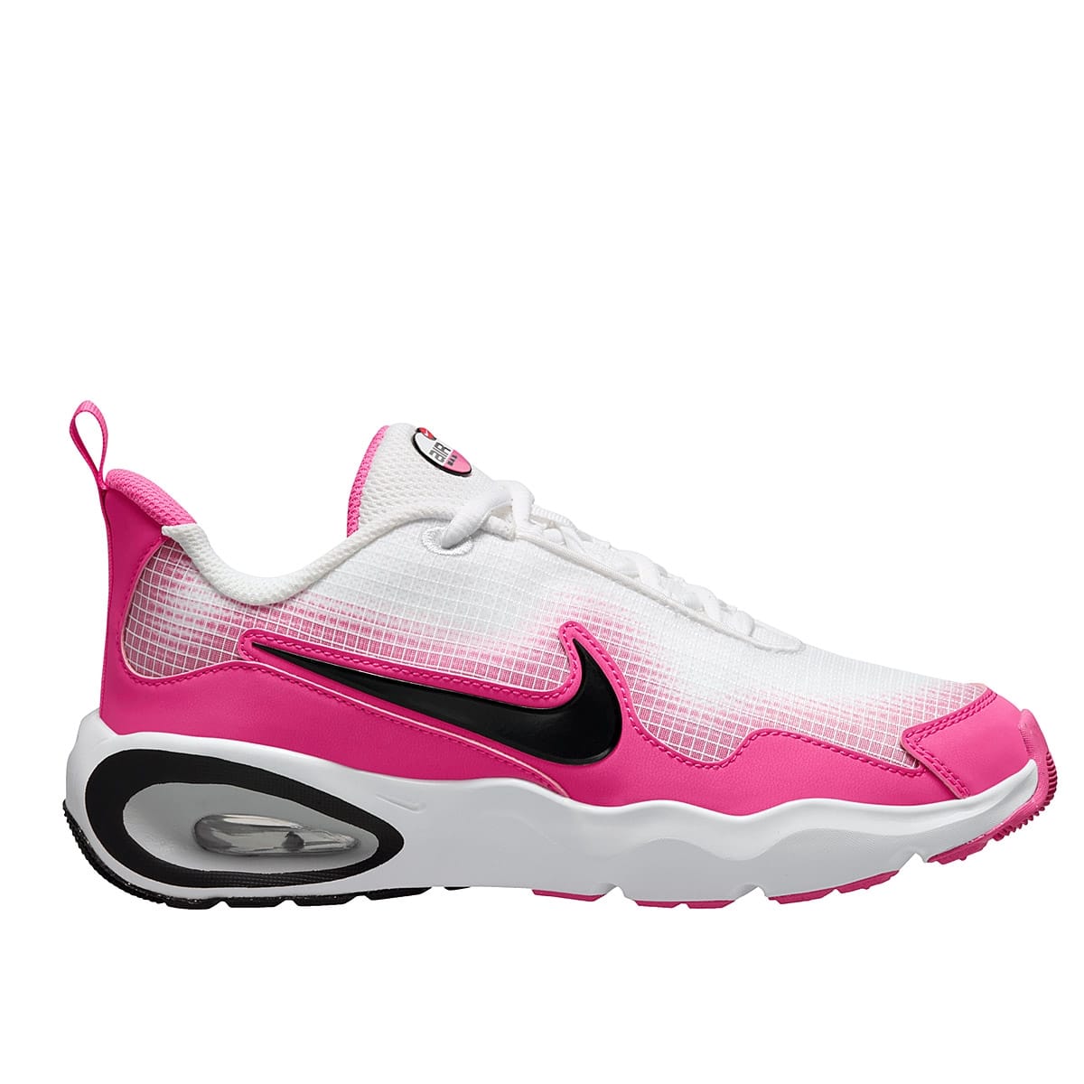 TENIS DEPORTIVO NIKE AIR MMAX NOVA BG FN4446-101 BLANCO--FUCSIA-NEGRO PARA MUJER 