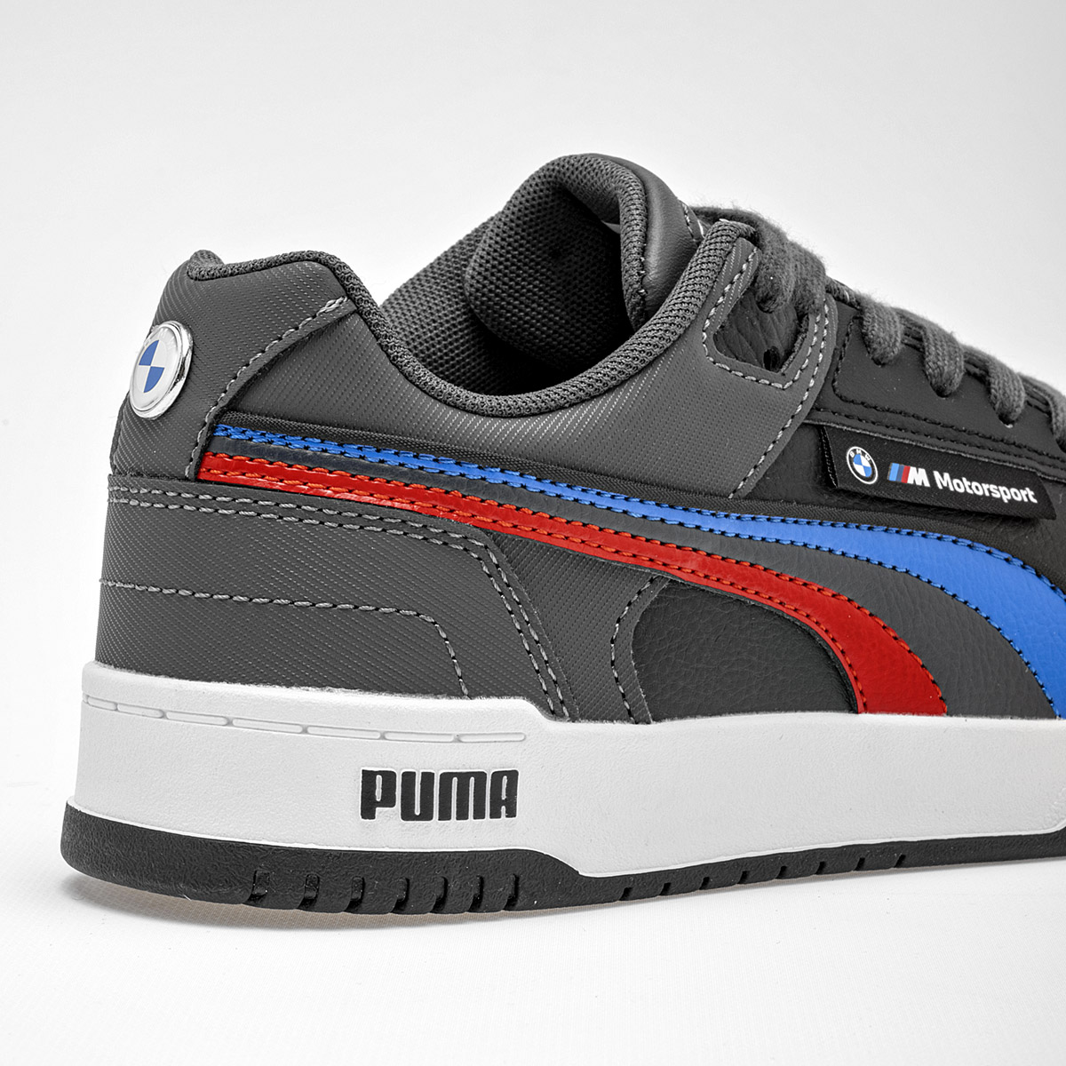 TENIS DEPORTIVO BMW MMS  RBD GAME LOW 308587-01  NEGRO-GRIS-AZUL PARA HOMBRE 