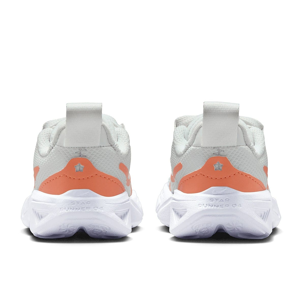 TENIS DEPORTIVO NIKE STAR RUNNER 4 NN TD DX7616-104 BLANCO -NARANJA  PARA NIÑO 