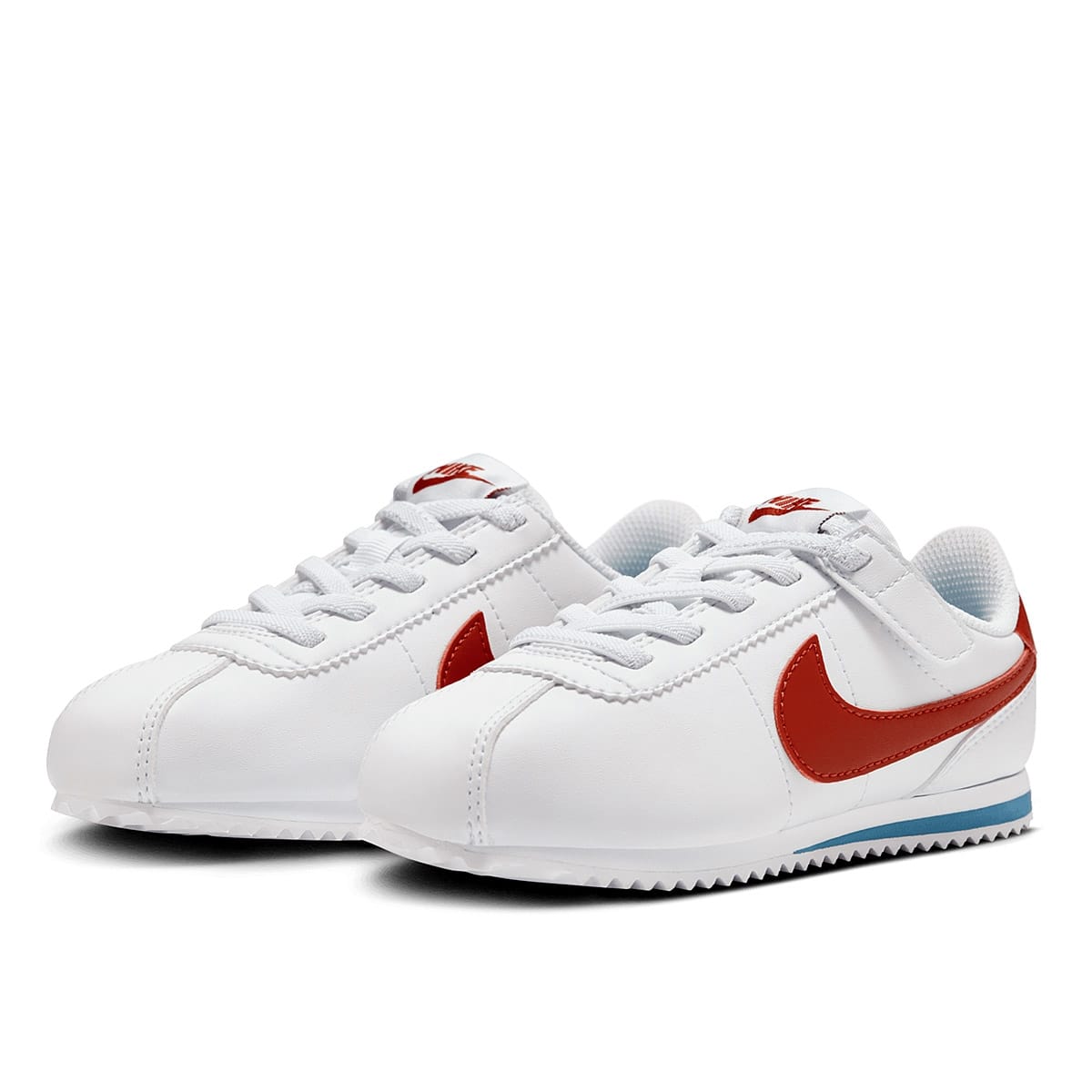 TENIS DEPORTIVO NIKE KIDS  CORTEZ  EASYON PSV 0951-115 BLANCO - ROJO PARA NIÑO 
