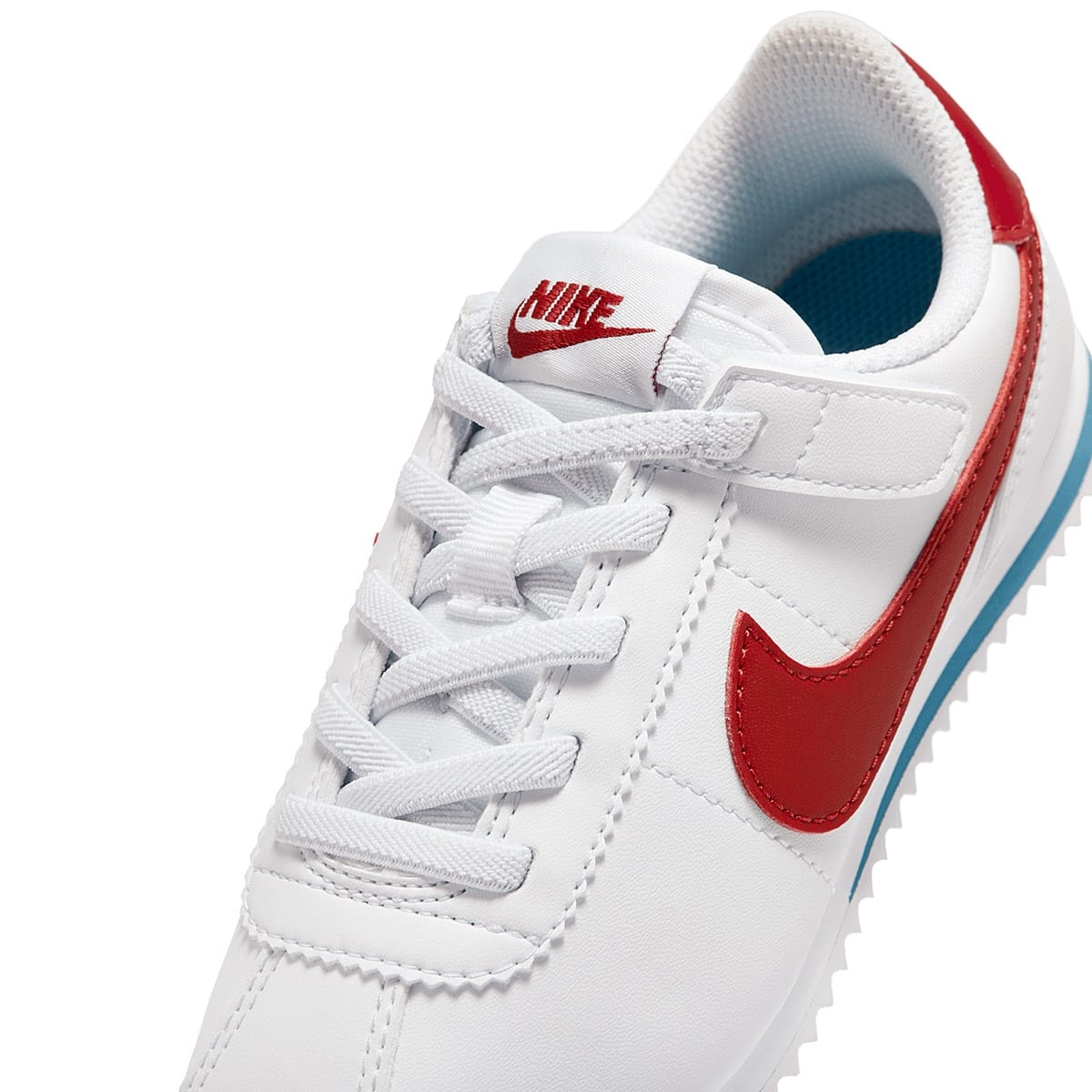 TENIS DEPORTIVO NIKE KIDS  CORTEZ  EASYON PSV 0951-115 BLANCO - ROJO PARA NIÑO 