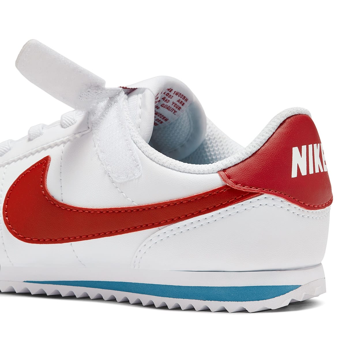 TENIS DEPORTIVO NIKE KIDS  CORTEZ  EASYON PSV 0951-115 BLANCO - ROJO PARA NIÑO 