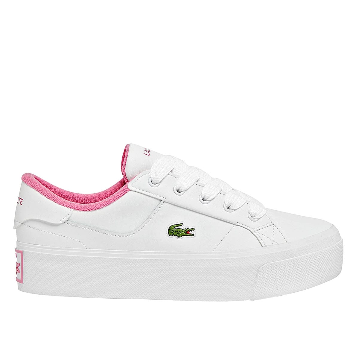 TENIS CASUAL LACOSTE PARA MUJER COLOR BLANCO