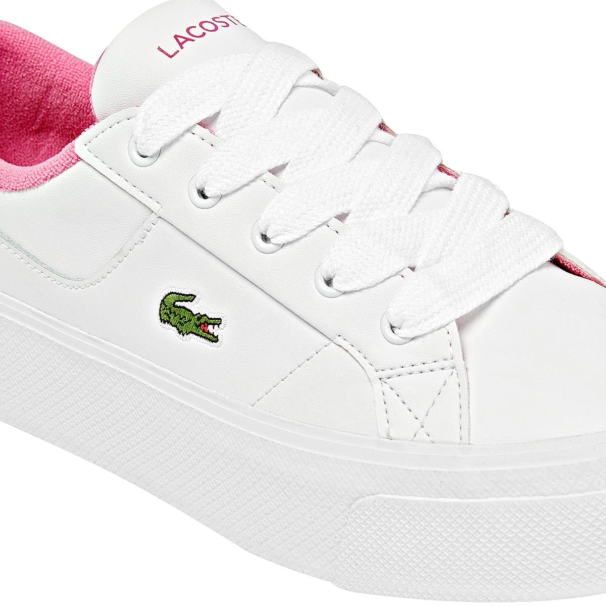 TENIS CASUAL LACOSTE PARA MUJER COLOR BLANCO