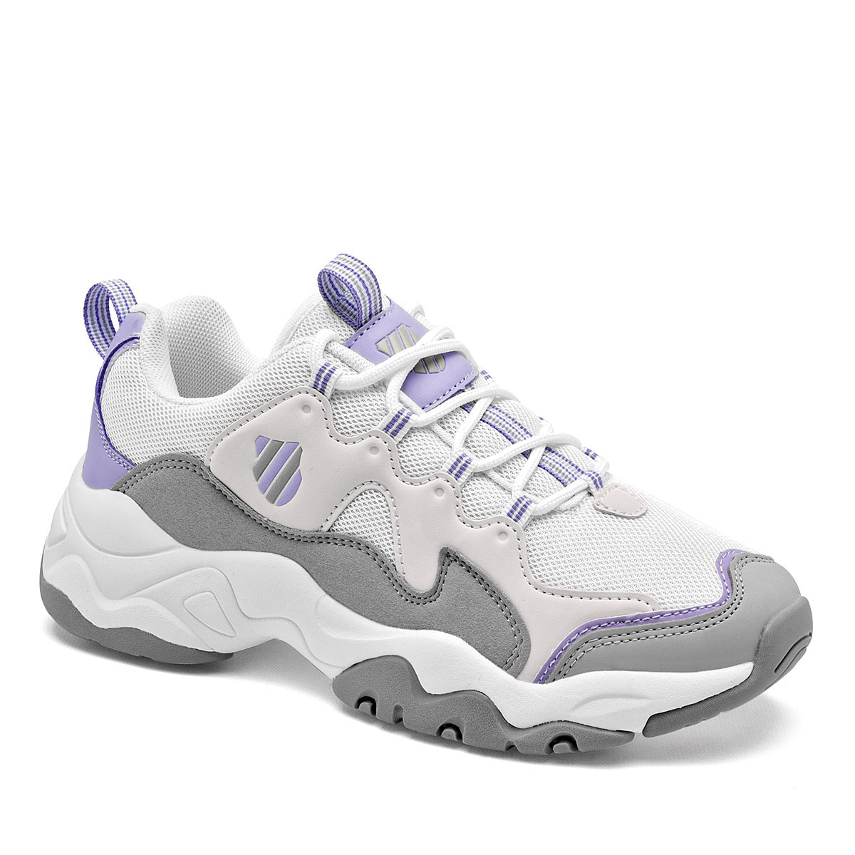 TENIS DEPORTIVO K-SWISS PARA MUJER COLOR BLANCO GRIS LILA