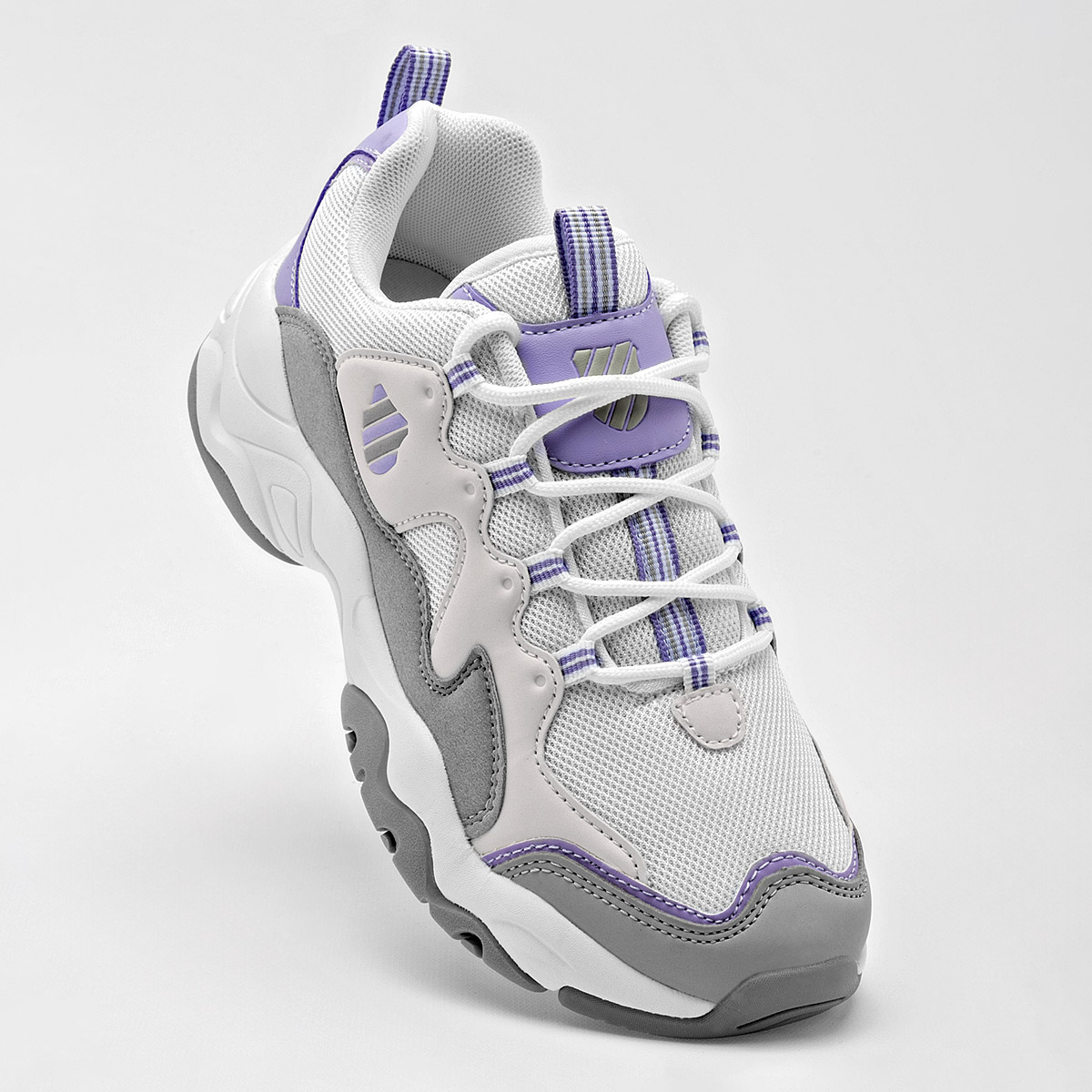 TENIS DEPORTIVO K-SWISS PARA MUJER COLOR BLANCO GRIS LILA