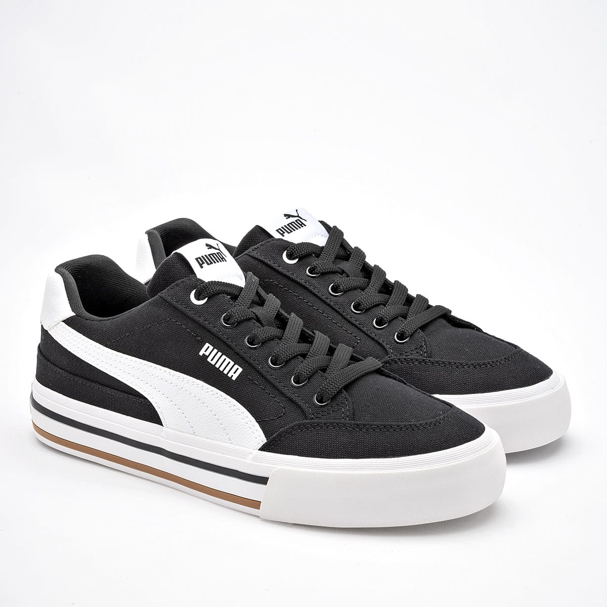 TENIS DEPORTIVO PUMA  COURT CLASSIC VULC FS 396353-03 NEGRO-BLANCO 