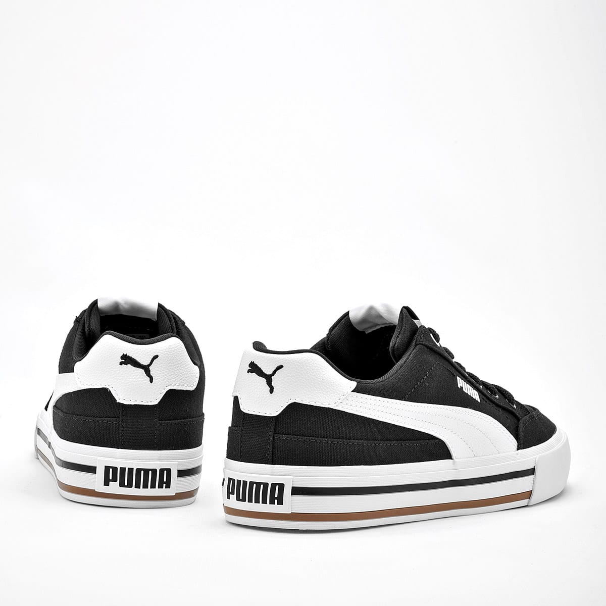 TENIS DEPORTIVO PUMA  COURT CLASSIC VULC FS 396353-03 NEGRO-BLANCO 