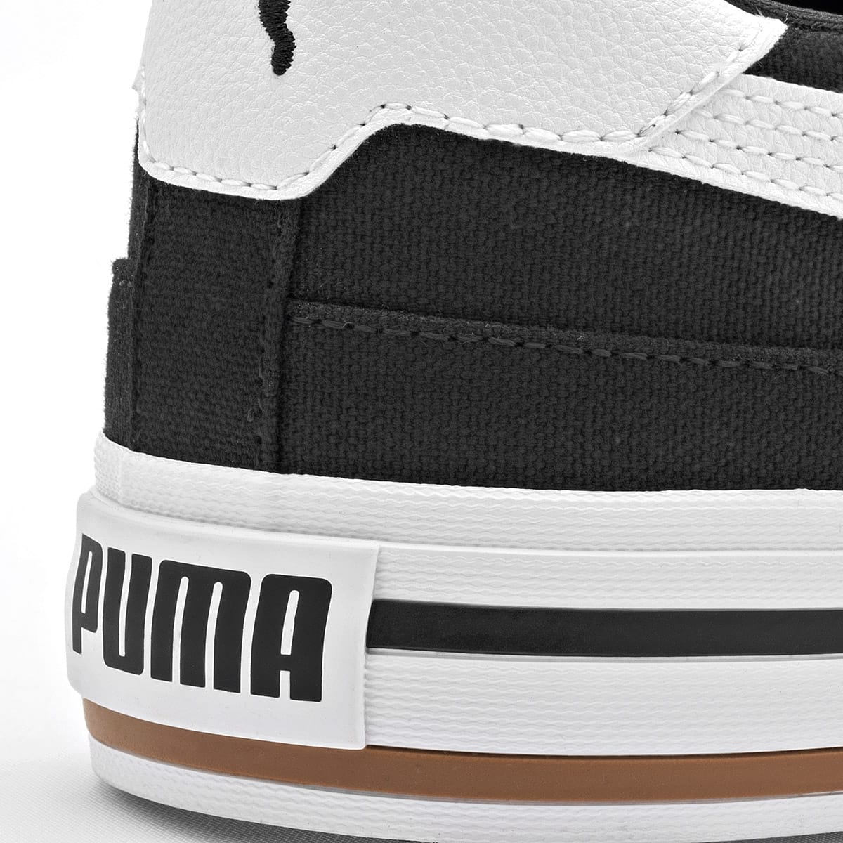 TENIS DEPORTIVO PUMA  COURT CLASSIC VULC FS 396353-03 NEGRO-BLANCO 