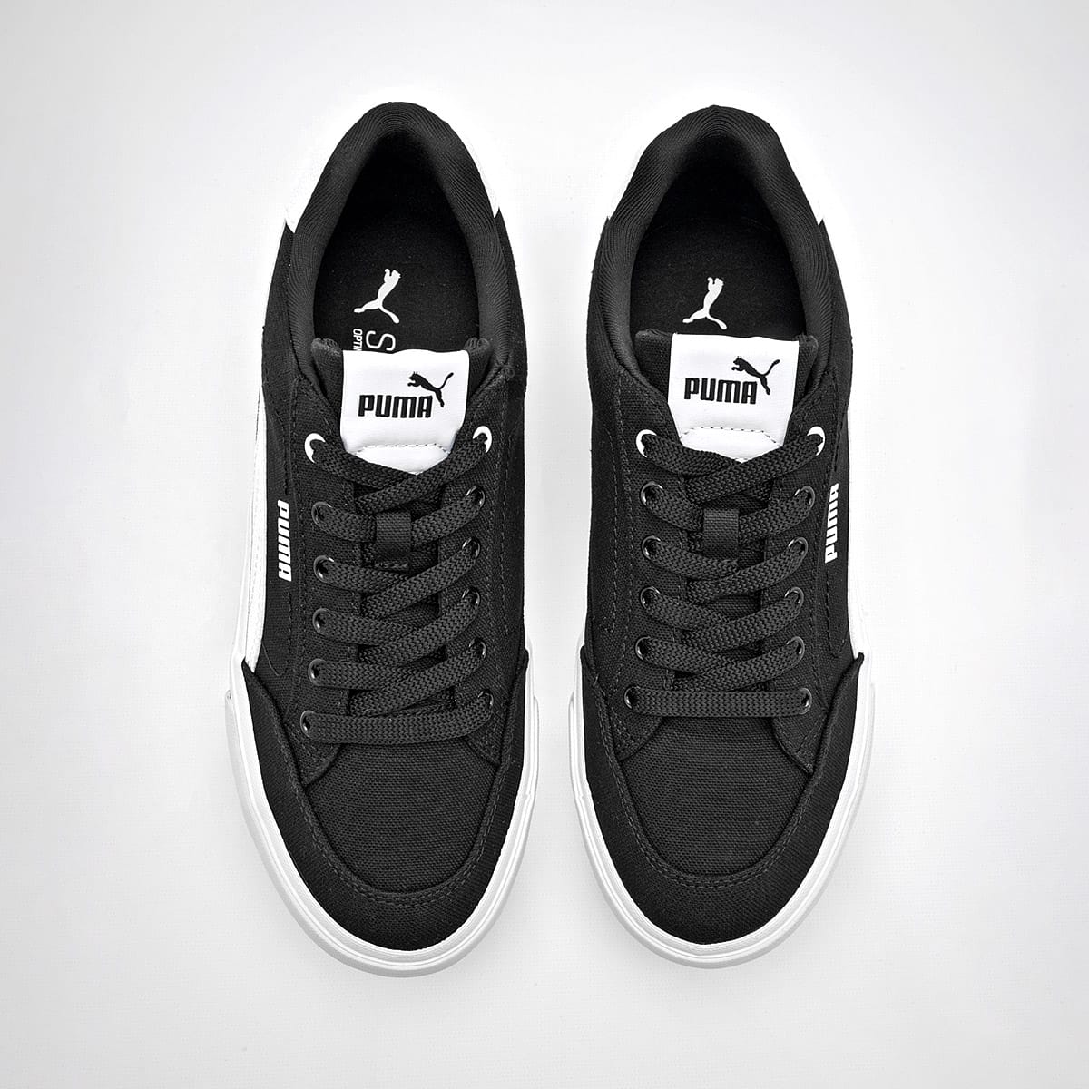 TENIS DEPORTIVO PUMA  COURT CLASSIC VULC FS 396353-03 NEGRO-BLANCO 