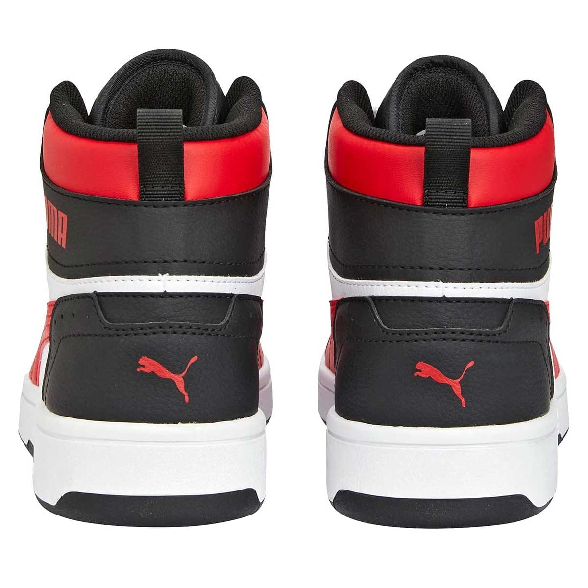 TENIS DEPORTIVO PUMA REBOUND JOY  374765-22 BLANCO -NEGRO -ROJO PARA HOMBRE 
