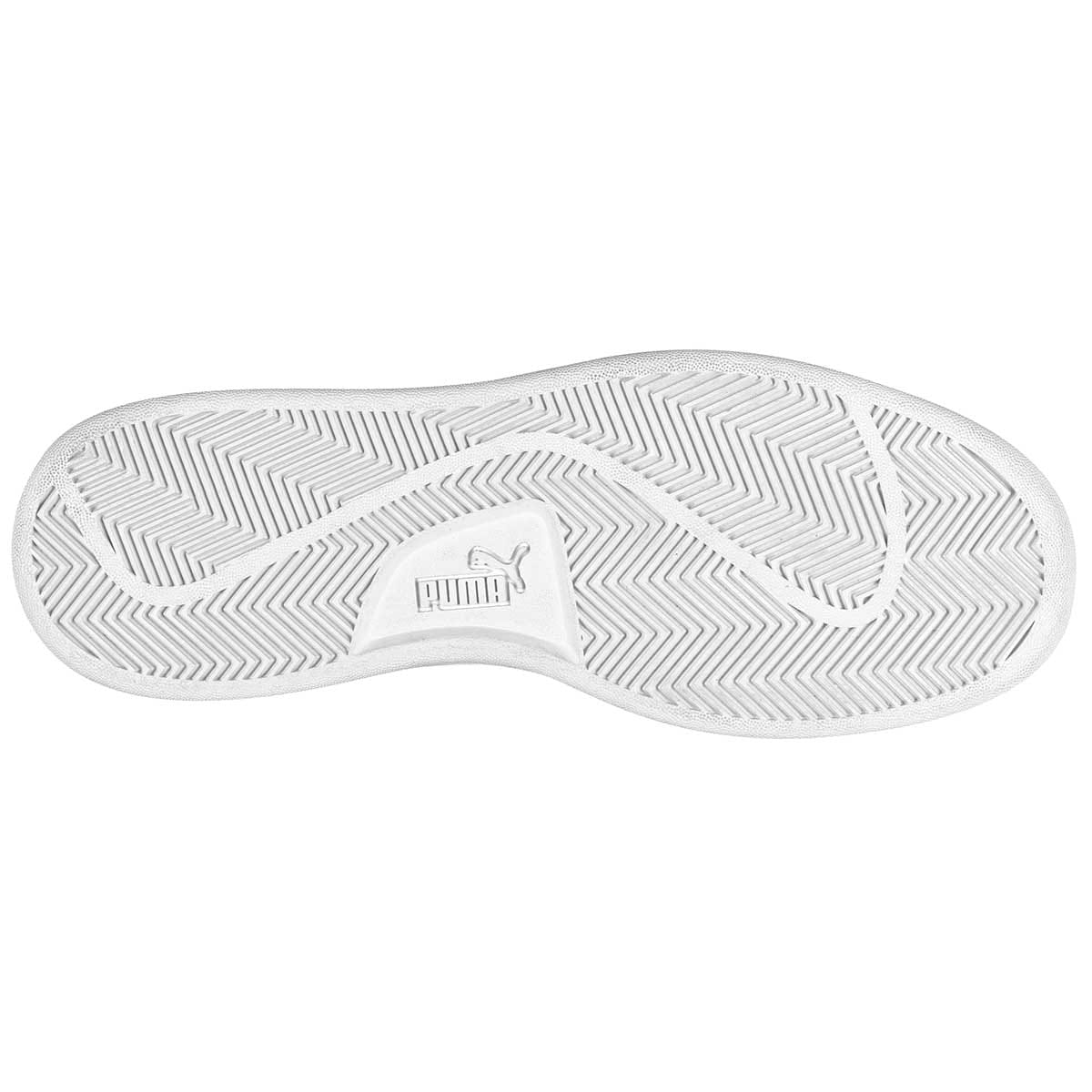 TENIS DEPORTIVO PUMA SMASH V2 L 365215-01  BLANCO -NEGRO PARA HOMBRE 