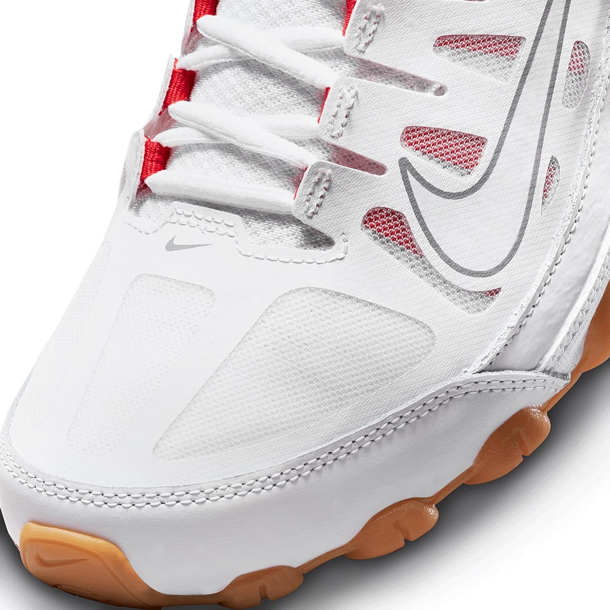 TENIS DEPORTIVO NIKE REAX 8 TR  MESH 621716 -103 BLANCO ROJO PARA HOMBRE 
