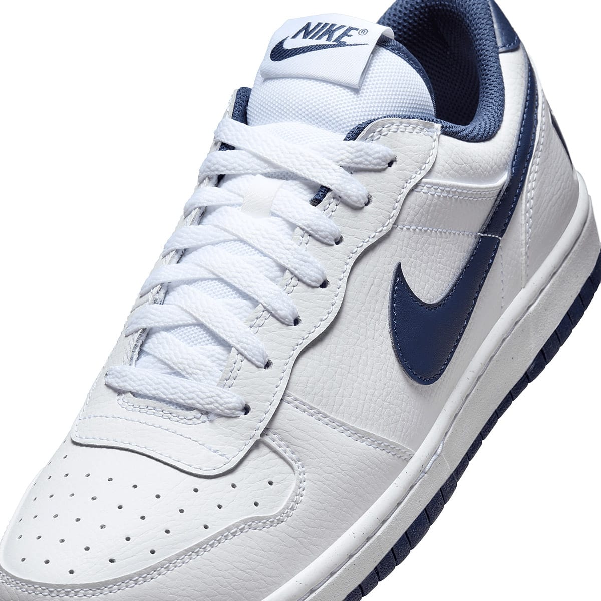 TENIS CASUAL NIKE LOW 355152-140 BLANCO -MARINO PARA HOMBRE 