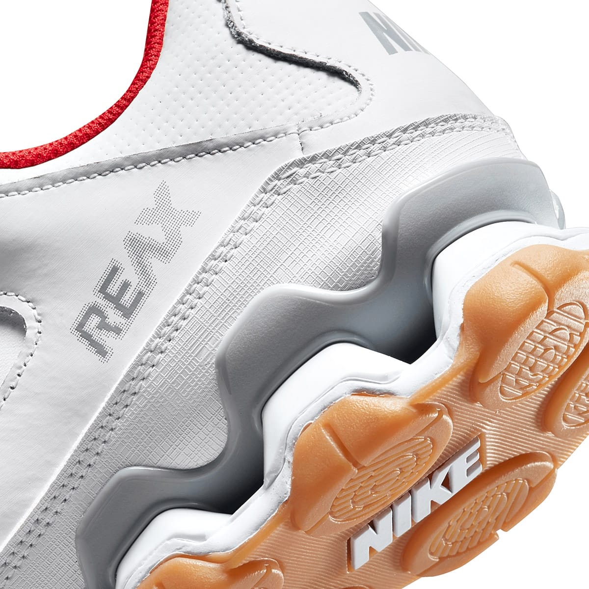 TENIS DEPORTIVO NIKE REAX 8 TR  MESH 621716 -103 BLANCO ROJO PARA HOMBRE 