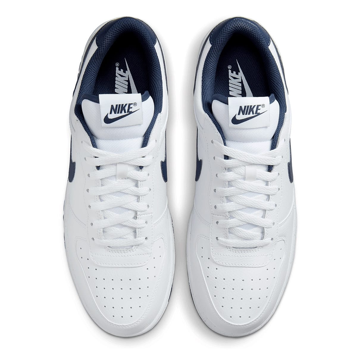 TENIS CASUAL NIKE LOW 355152-140 BLANCO -MARINO PARA HOMBRE 