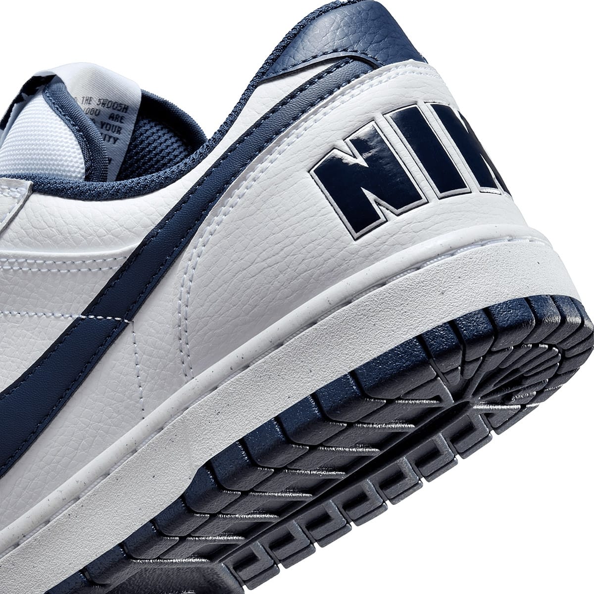 TENIS CASUAL NIKE LOW 355152-140 BLANCO -MARINO PARA HOMBRE 