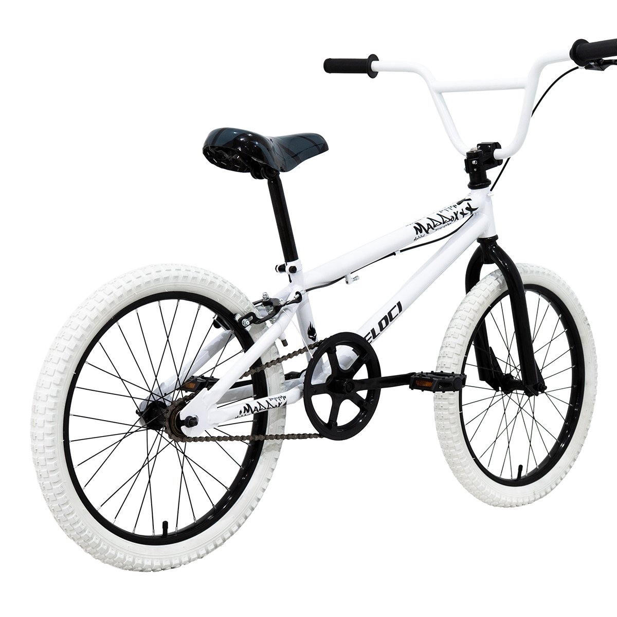 Bicicleta Veloci Maddox BMX Rodada 20 Blanco Infantil