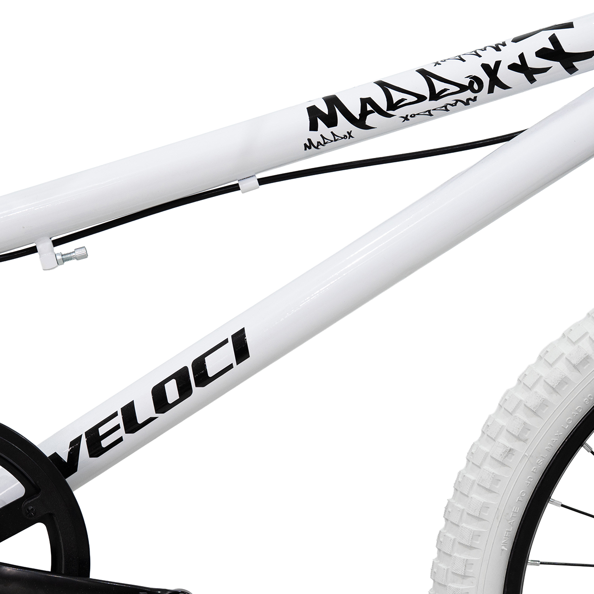 Bicicleta Veloci Maddox BMX Rodada 20 Blanco Infantil