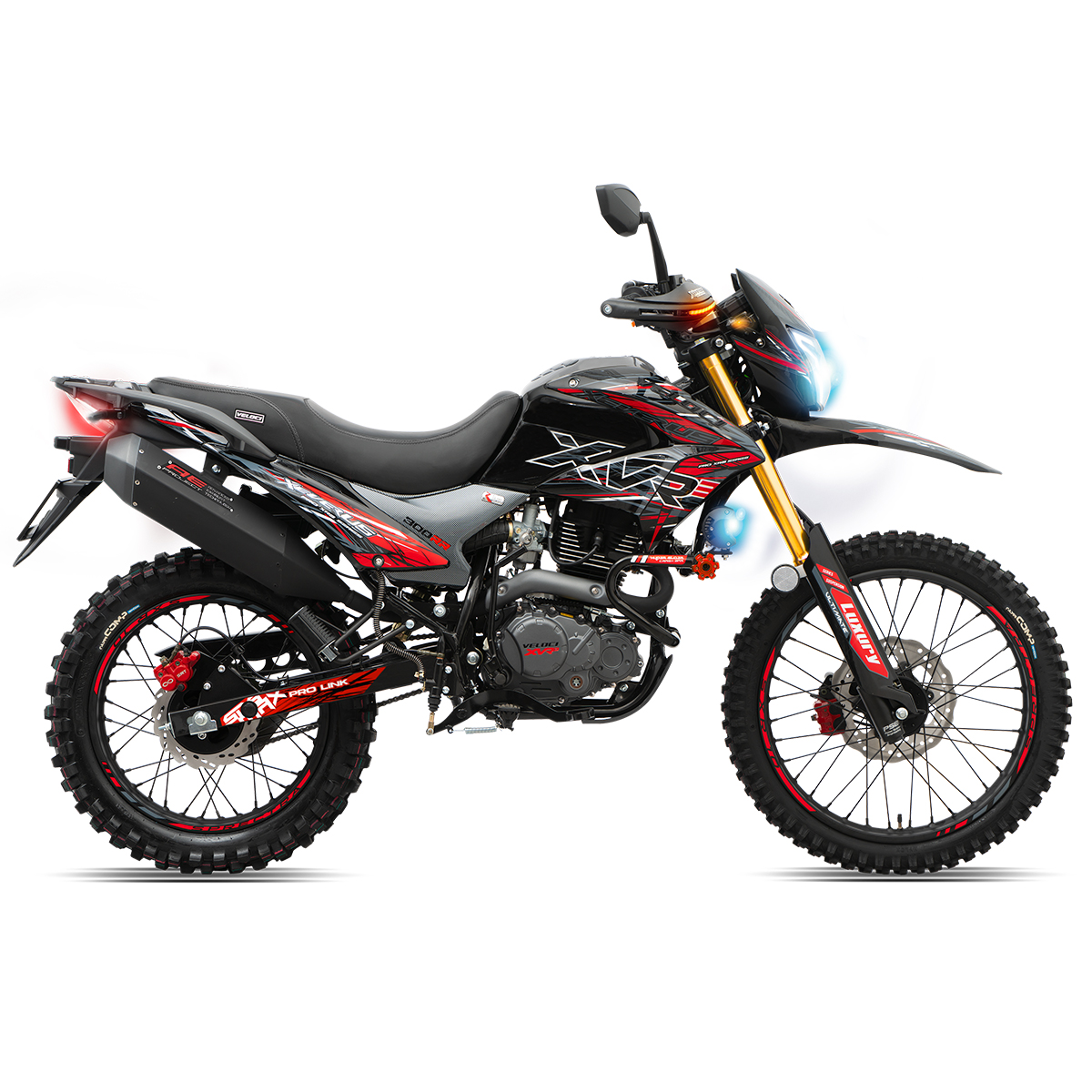 Moto Veloci Xeverus Pro XR2 300cc Negro 2023.