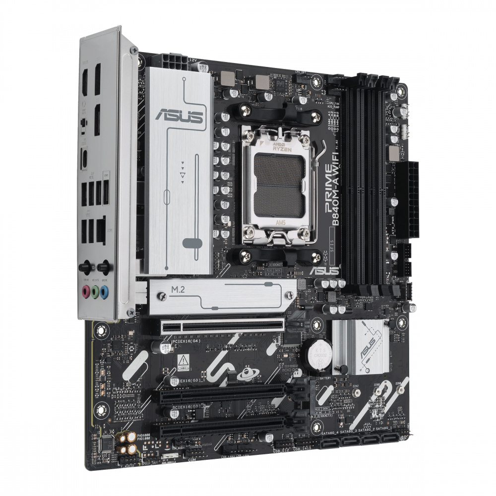 Tarjeta Madre ASUS PRIME B840M-A WIFI, Micro-ATX, Socket AM5, AMD B840, 192GB DDR5, HDMI/DP para AMD