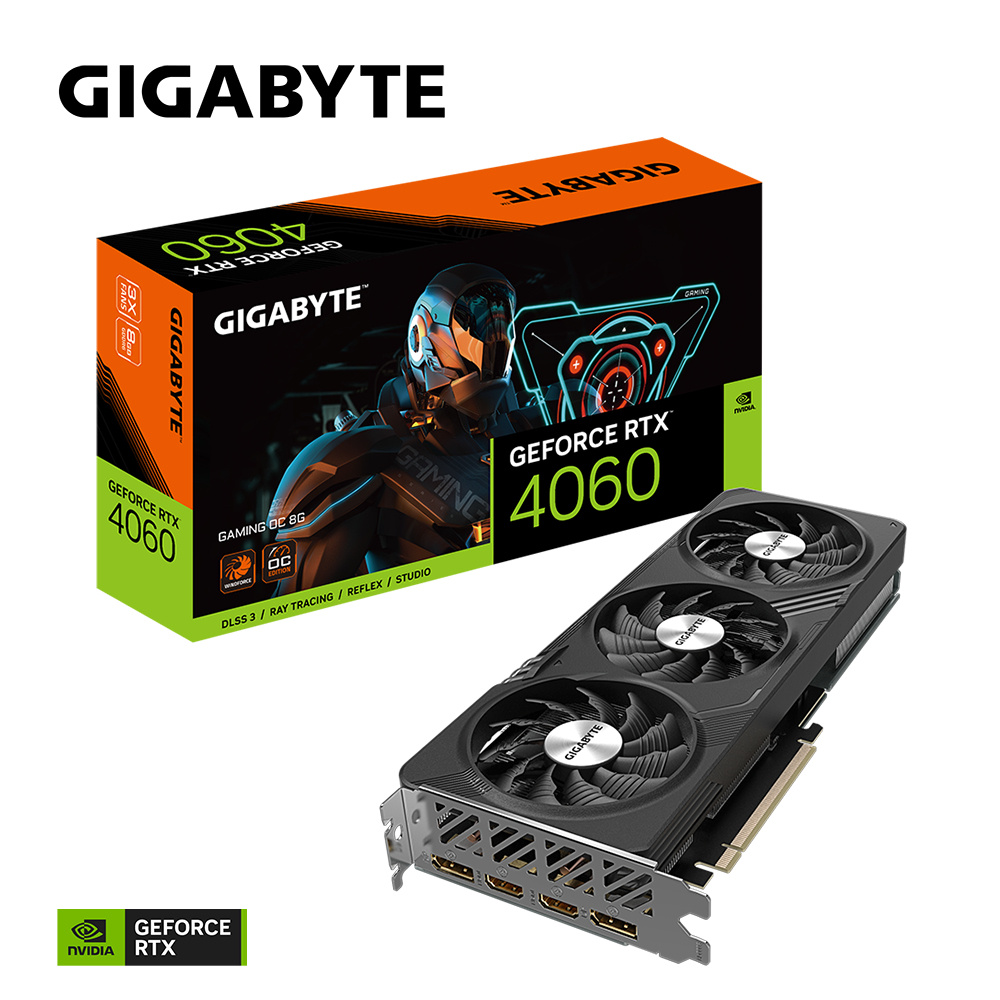 Tarjeta de Video Gigabyte NVIDIA GeForce RTX 4060 GAMING OC, 8GB 128-bit GDDR6, PCI Express 4.0