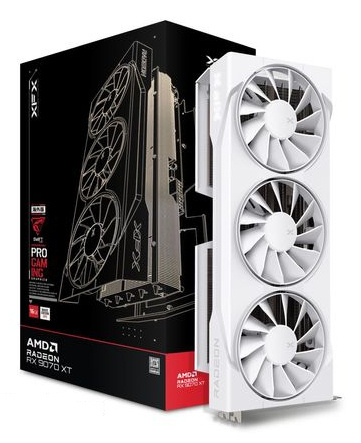 Tarjeta de Video XFX AMD Radeon RX 9070 XT Swift White Triple Fan Gaming Edition, 16GB 256-bit GDDR6, PCI Express 5.0