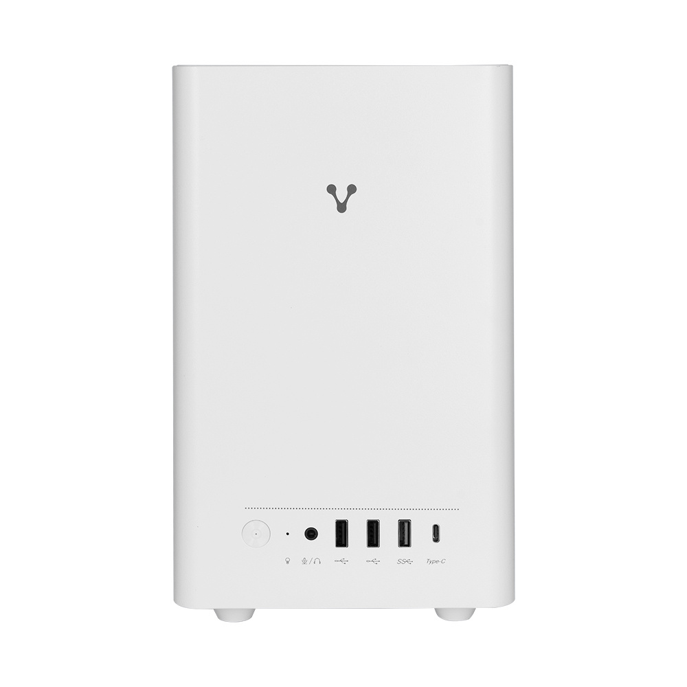 Gabinete Vorago GAB-210, Midi-Tower, Micro-ATX/Mini-ITX, USB 2.0/3.0, con Fuente de 500W, 1 Ventilador Instalado, Blanco