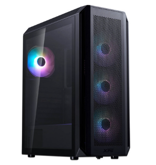 Gabinete XPG VALOR AIR P, Midi-Tower, Micro-ATX/Mini-ITX, USB 3.0, sin Fuente, 4 Ventiladores Instalados, Negro