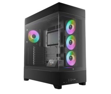 Gabinete Gamdias ATLAS P1, Midi-Tower, ATX/Micro-ATX/Mini-ITX, USB 3.0, sin Fuente, 4 Ventiladores Instalados, Negro