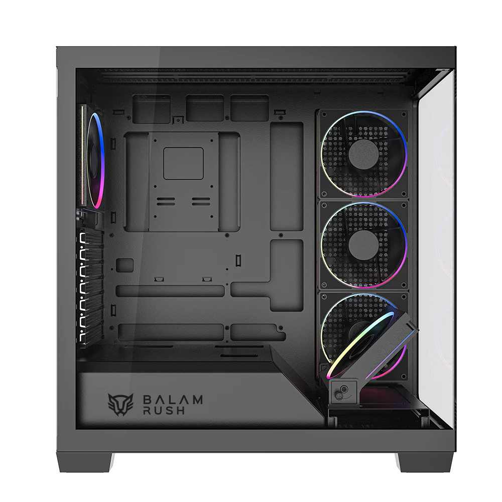 Gabinete Balam Rush Tank Polar 7900, Midi-Tower, ATX/Micro-ATX/Mini-ITX, USB 2.0/3.0, 5 Ventiladores Instalados, Negro