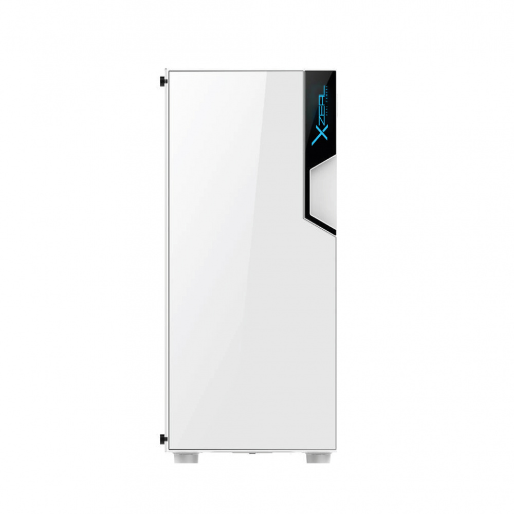 Gabinete Xzeal XZ130, Midi-Tower, ATX/Micro-ATX/Mini-ITX, USB 2.0/3.0, sin Fuente, 3 Ventiladores Instalados, Blanco