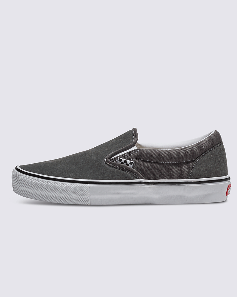 TENIS VANS SKATE SLIP-ON GRIS CASUAL PARA HOMBRE 