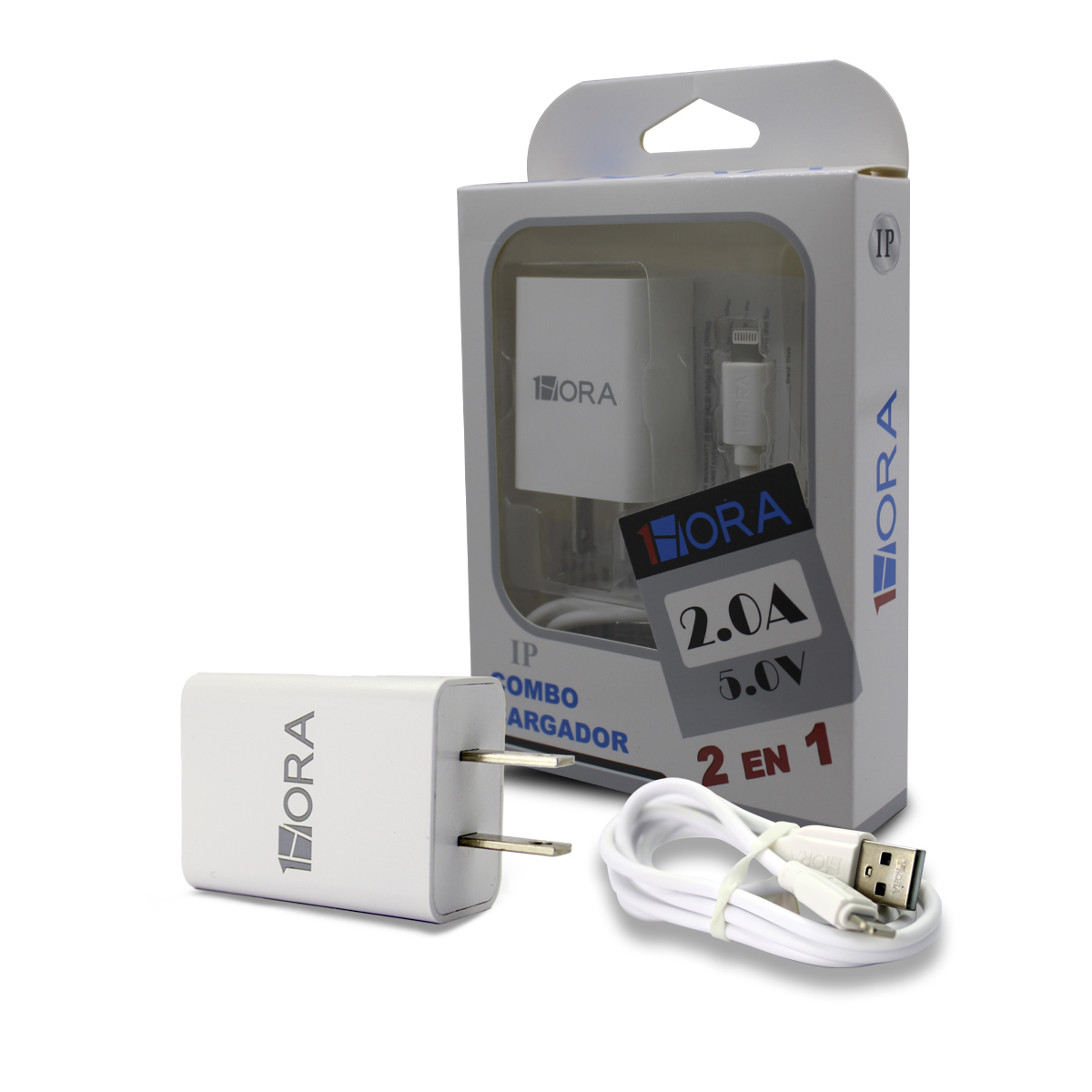 Cargador Para iPhone iPad 1 Hora Carga Rapida 2.0a Lightning