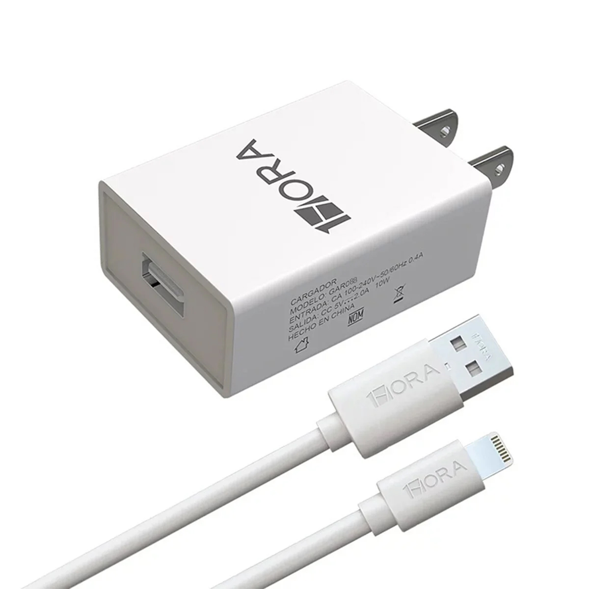 Cargador Para iPhone iPad 1 Hora Carga Rapida 2.0a Lightning