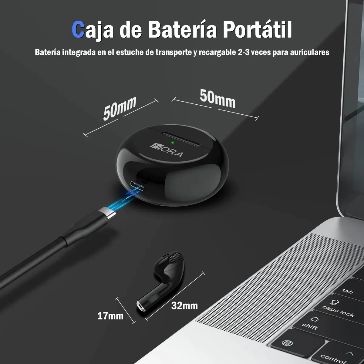 Audifonos inalambricos 1hora 6 horas continuas de duracion 