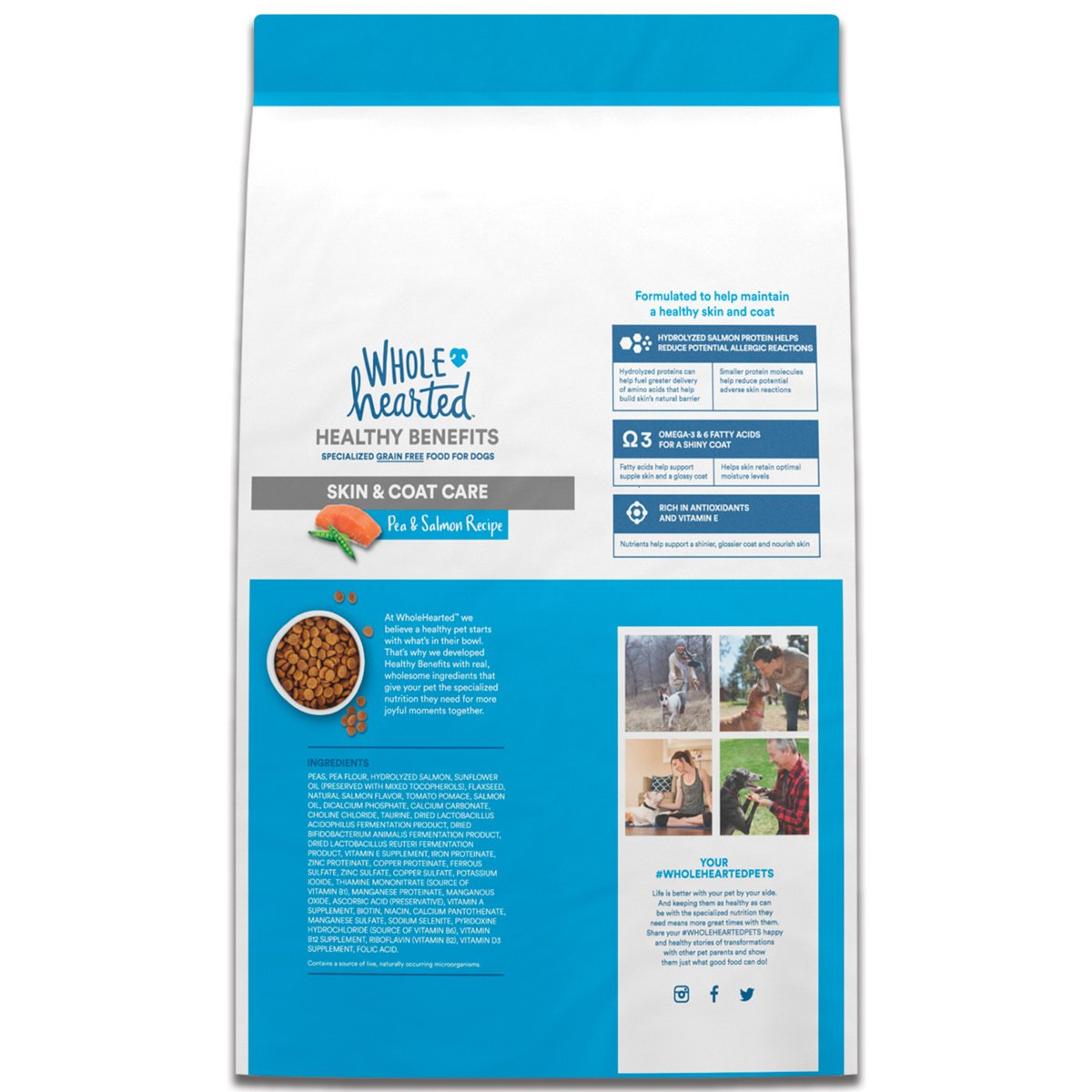 Alimento Natural para Perro adulto Receta Salmon y Chícharo 11.3 kg 